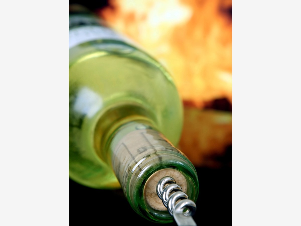 Flasche Weisswein