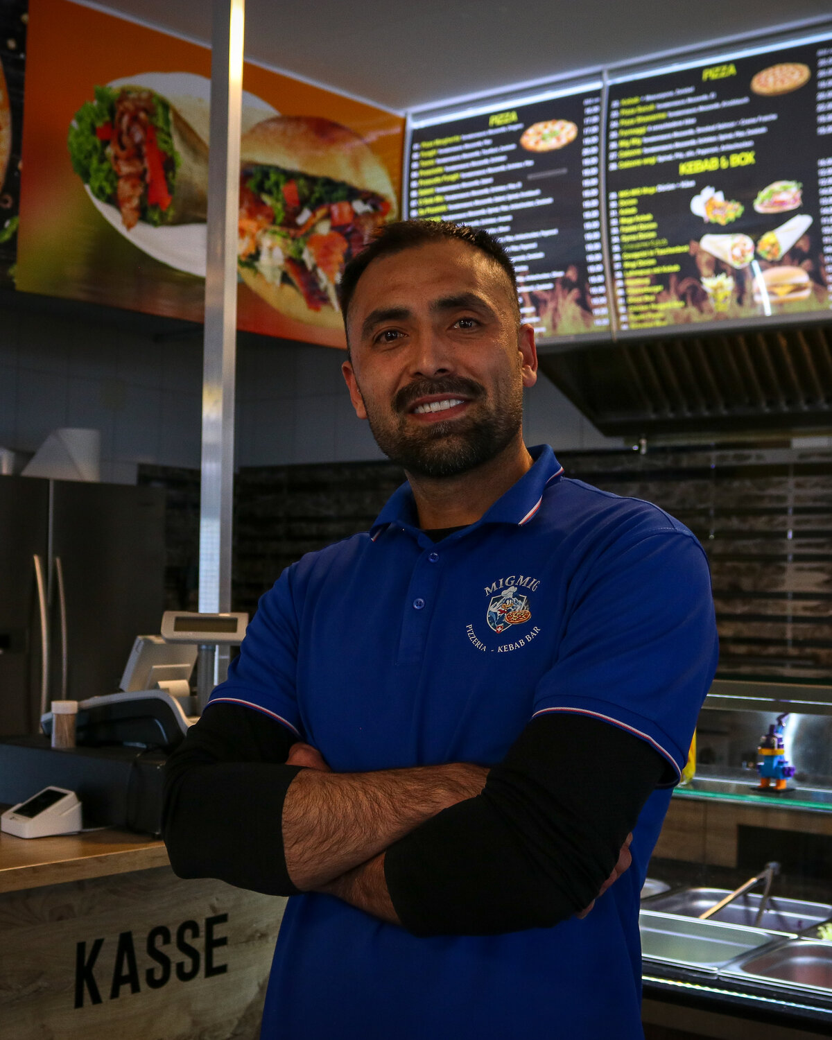 Khlil, Gründer und Küchenchef der Pizzeria Mig Mig in Churwalden